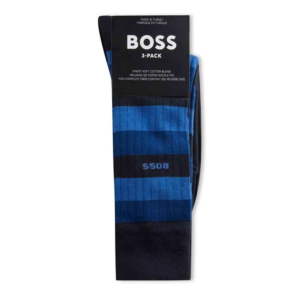 Hugo Boss 3p Rs Fine Rib Cc 10263592 01 - Blue